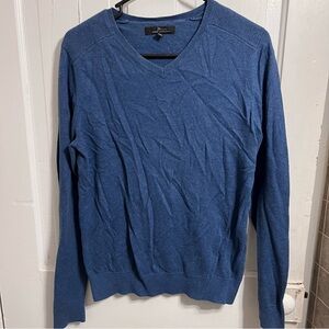 Marc Anthony Deep Blue V-Neck Sweater